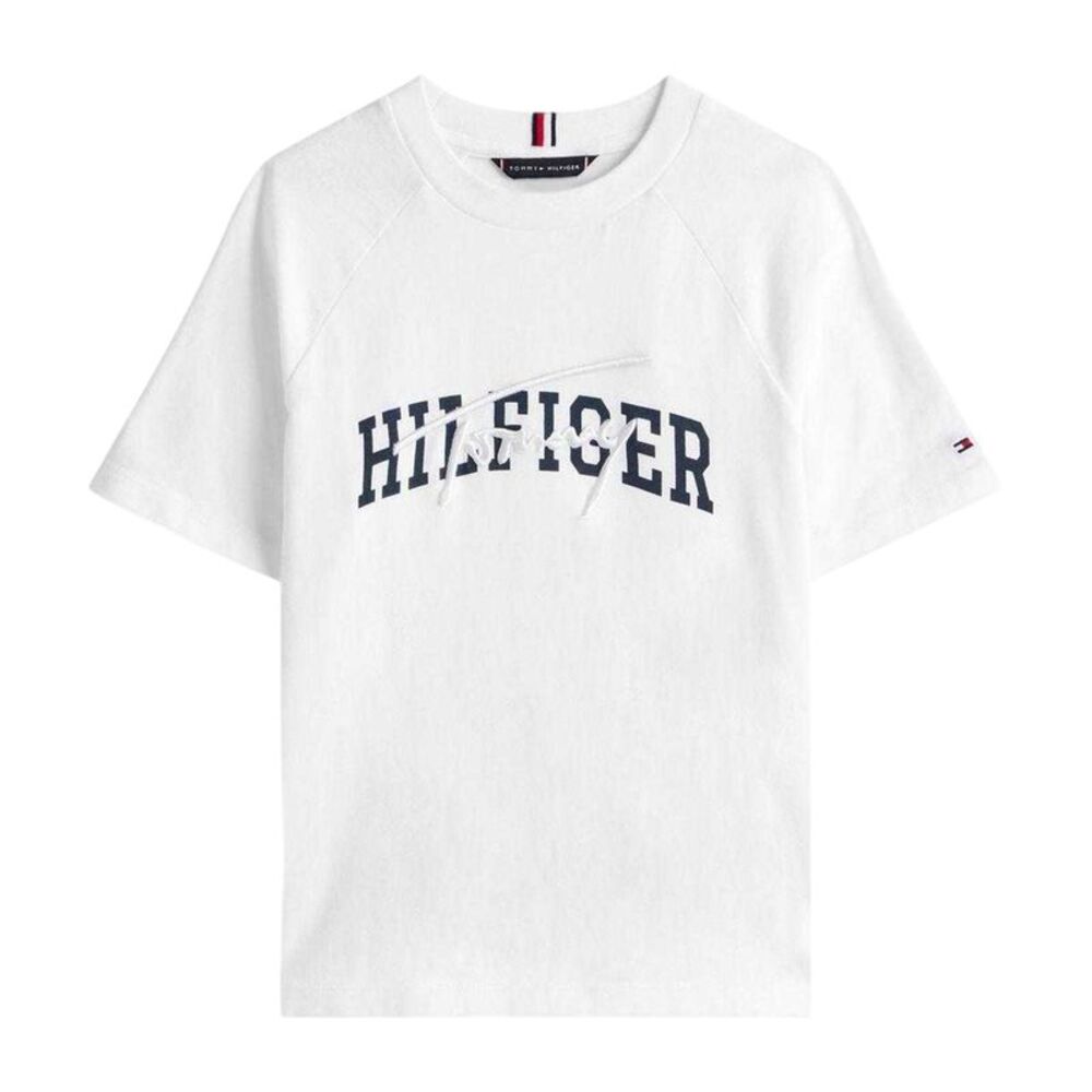 Tommy Hilfiger Childrens/Kids Script  T-Shirt / White